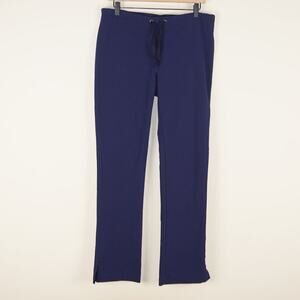 Stitch Lab Blue Medical Scrubs Split Hem Pants Womens Sz S